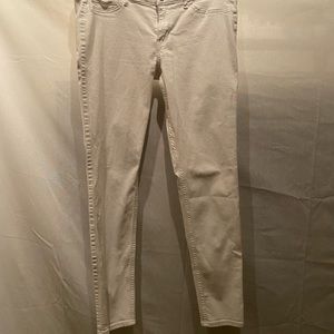 Hollister white skinny jeans
